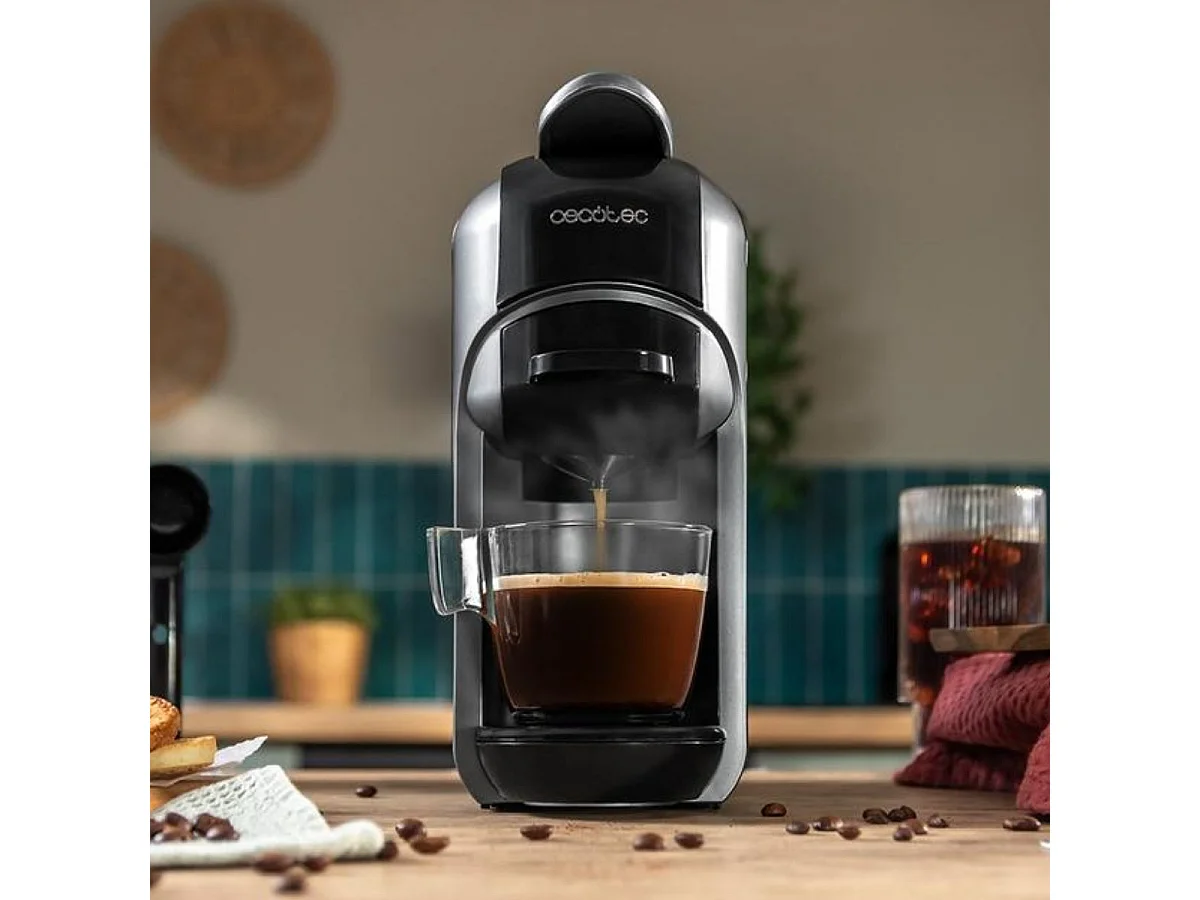 Cafetera espresso FreeStyle Compact multicápsula 3 en 1 negro/inox