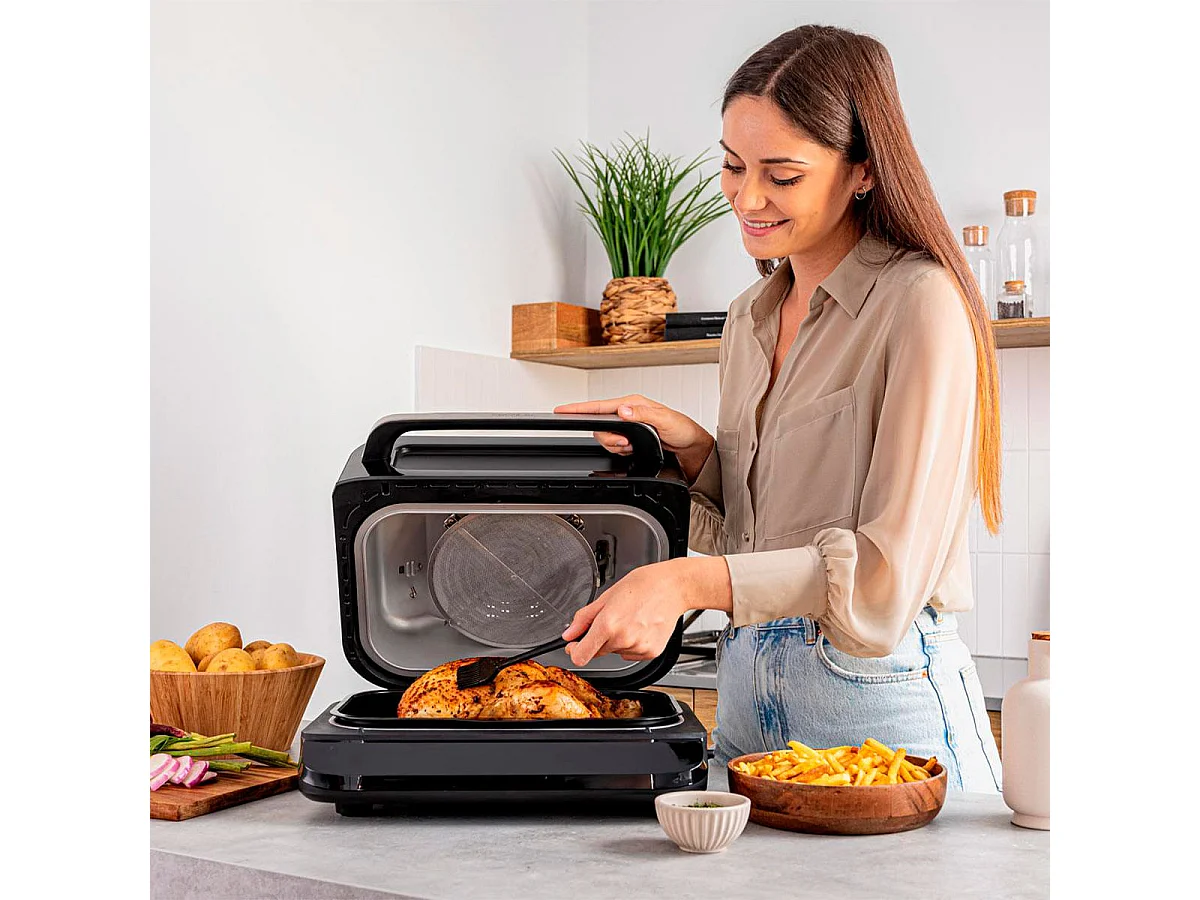 Freidora de aire Cecotec Cecofry FireDome 6000 6L 6 modos de cocinado negro