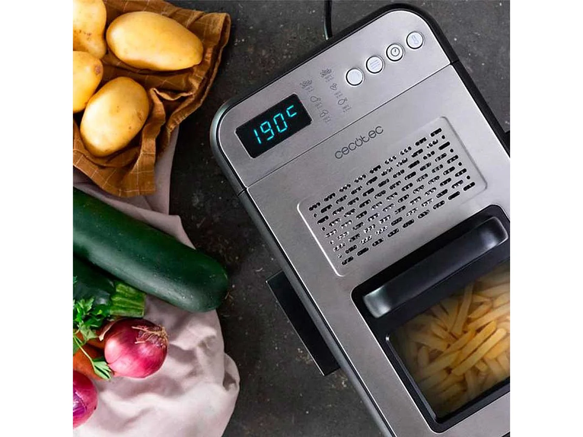 Freidora Cecotec Cleanfry Luxury 3000 2400W 3,2L inox