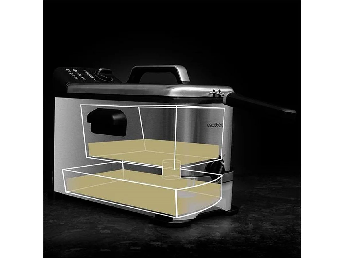 Freidora Cecotec CleanFry 3000 ProFilter 2000W 3L inox