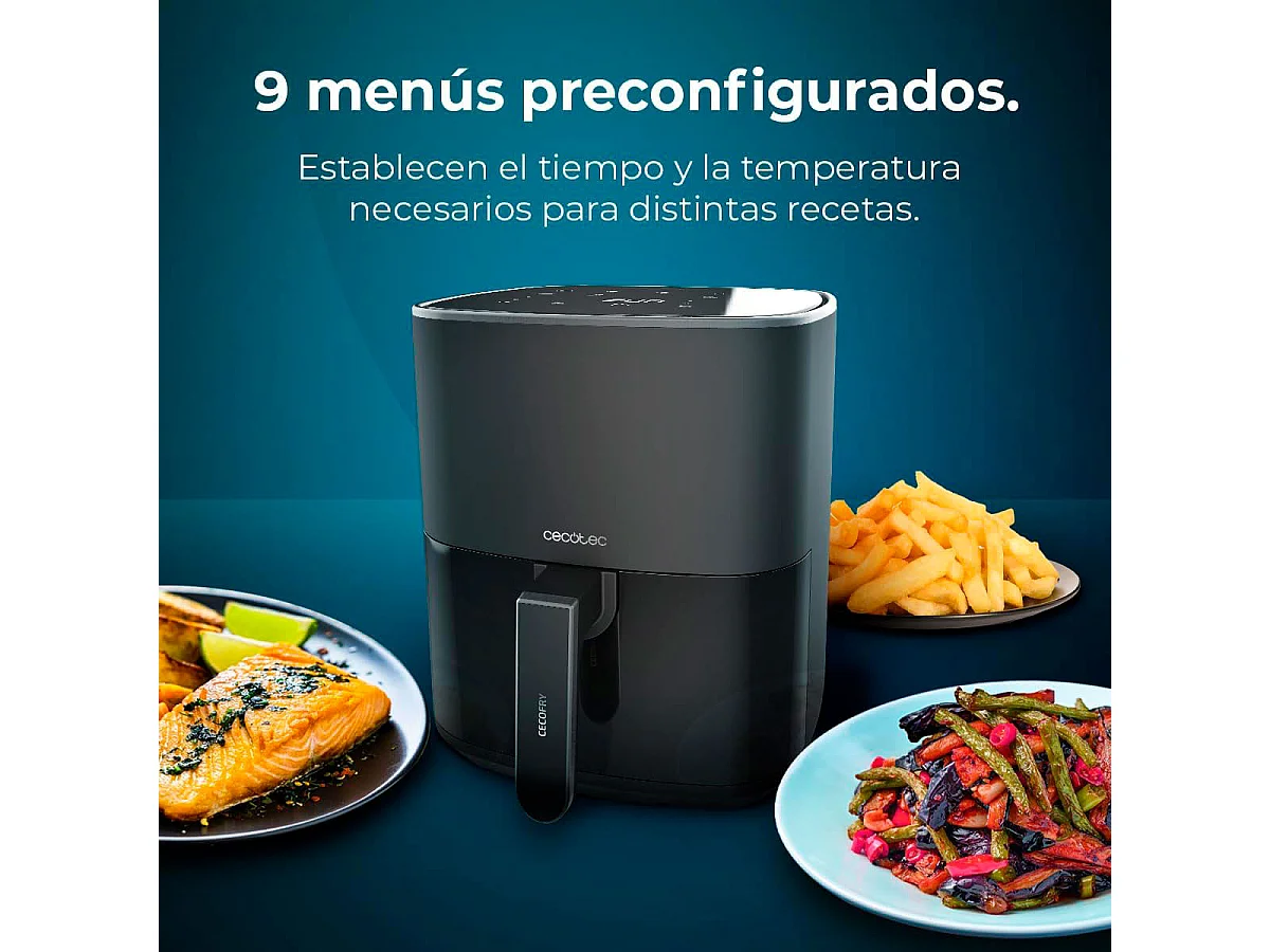 Freidora de aire Cecotec Cecofry Fantastik 5500 1500W 5,5L negro