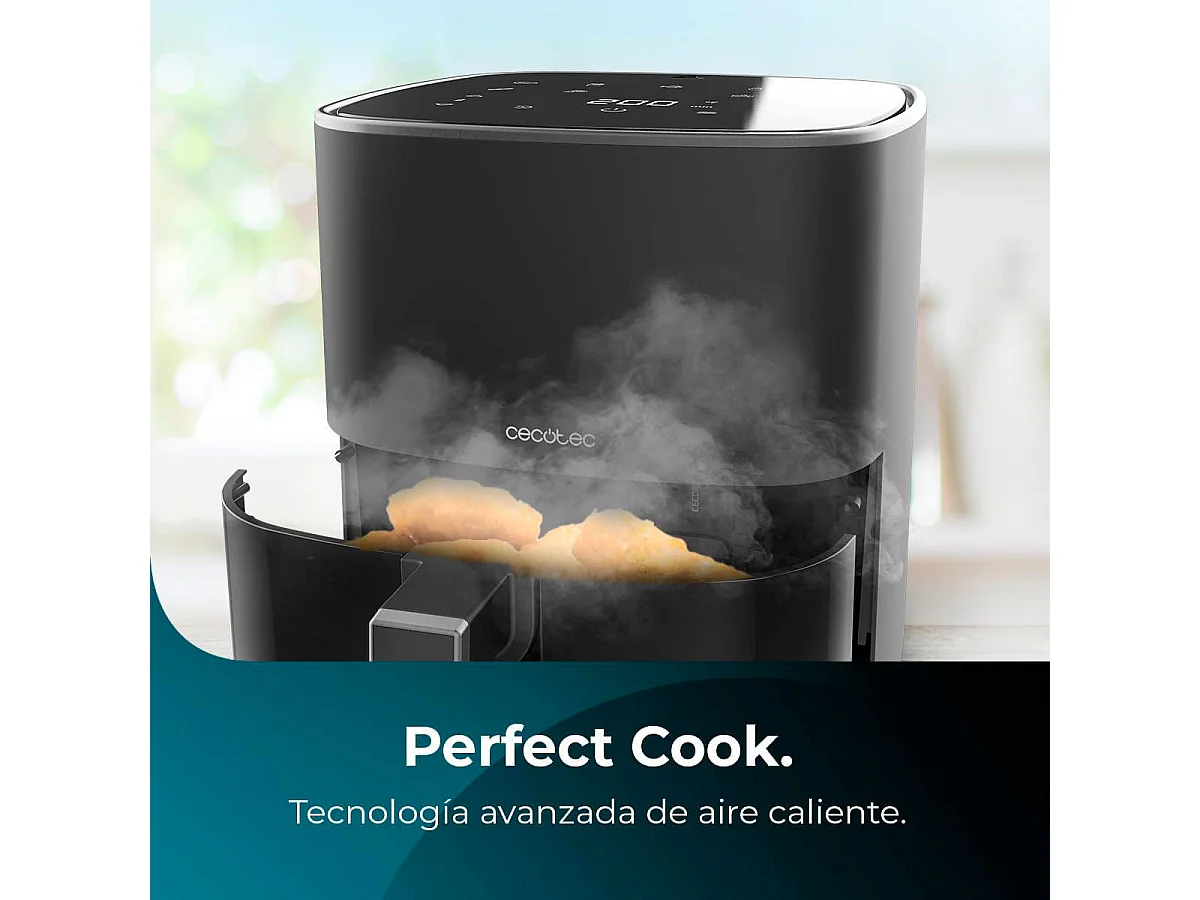 Freidora de aire Cecotec Cecofry Fantastik 5500 1500W 5,5L negro