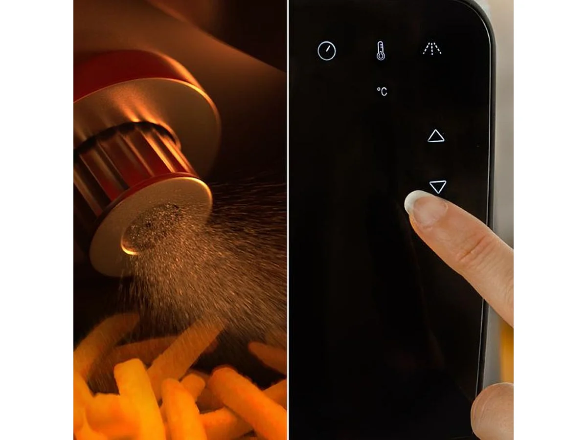 Freidora de aire Cecotec Cecofry Rain 5,5L 1550W 7 niveles de cocción negro