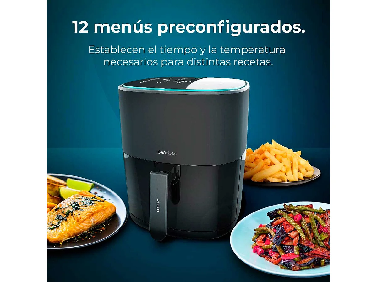 Freidora de aire Cecotec Cecofry Fantastik 6500 1700W 6,5L negro