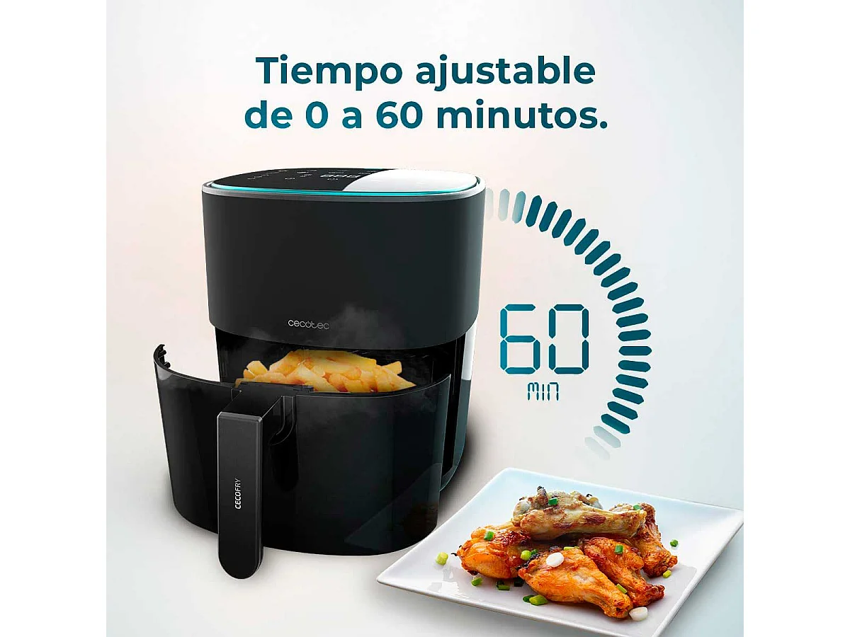 Freidora de aire Cecotec Cecofry Fantastik 6500 1700W 6,5L negro