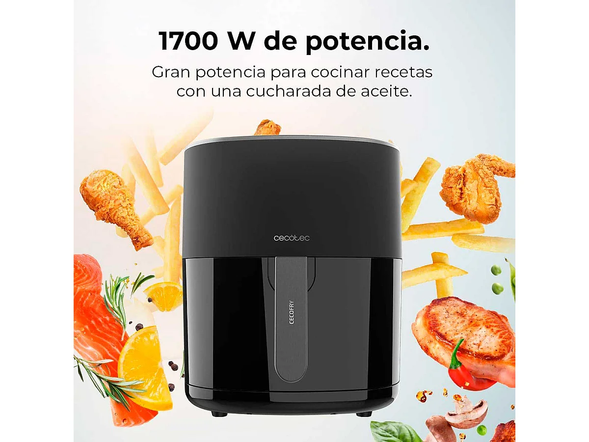 Freidora de aire Cecotec Cecofry Fantastik 6500 1700W 6,5L negro