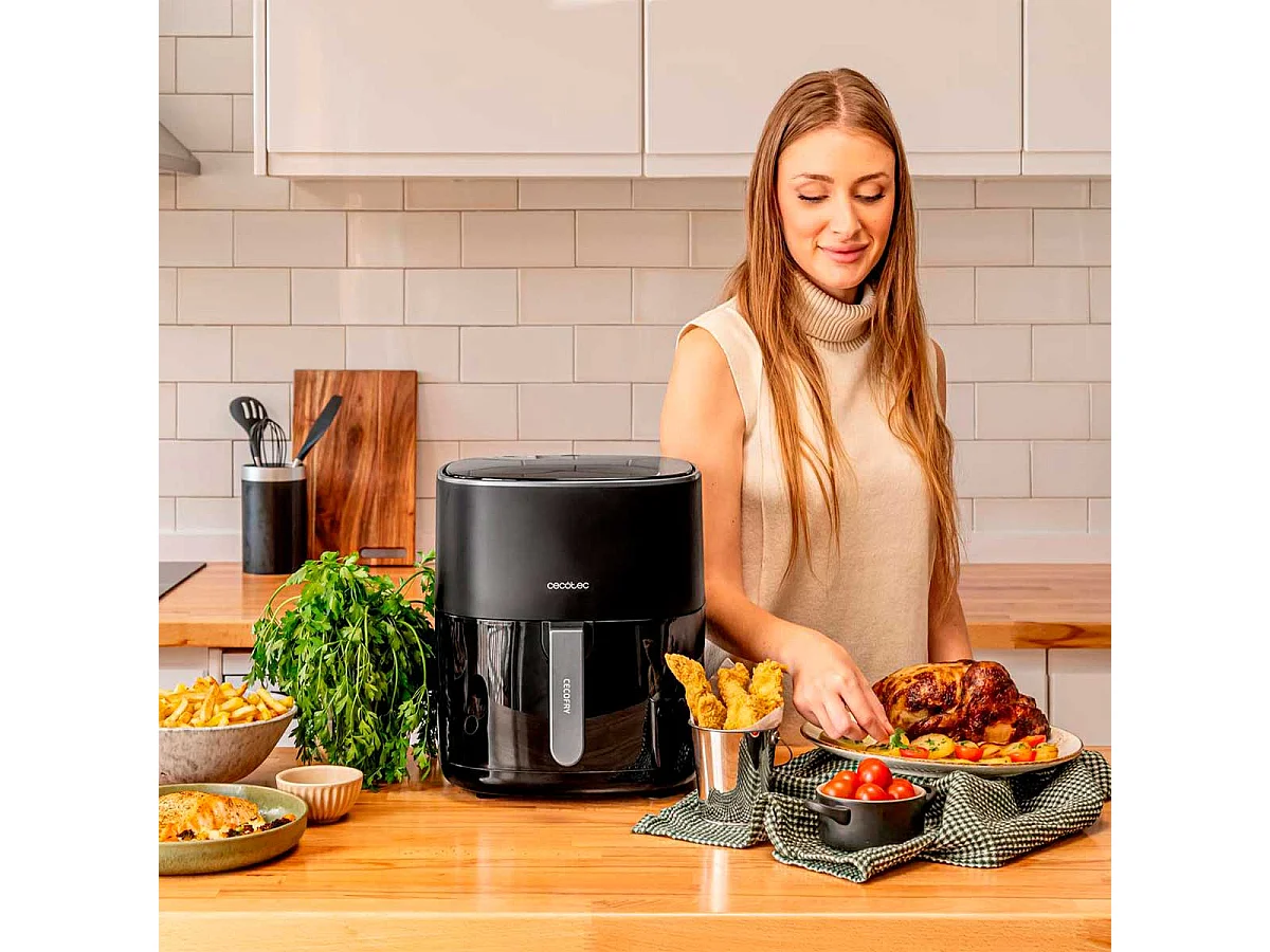 Freidora de aire Cecotec Cecofry Fantastik 6500 1700W 6,5L negro
