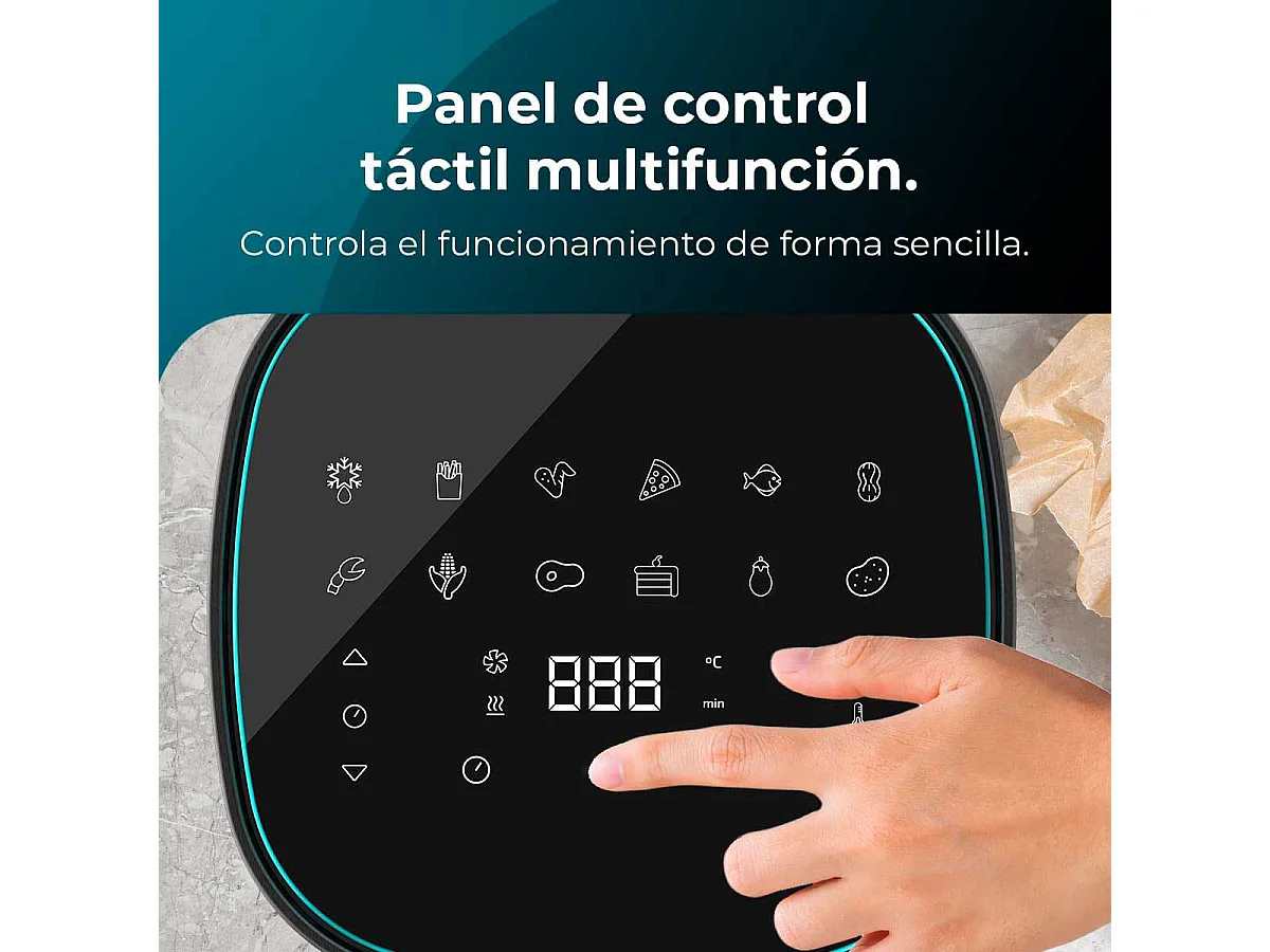 Freidora de aire Cecotec Cecofry Fantastik 6500 1700W 6,5L negro