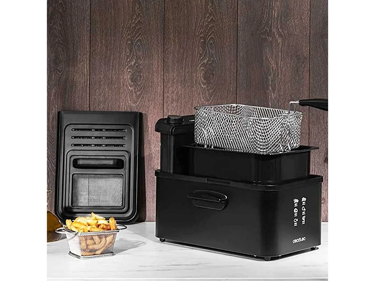 Freidora Cecotec CleanFry Infinity 3000 Black 2400W 3L negro