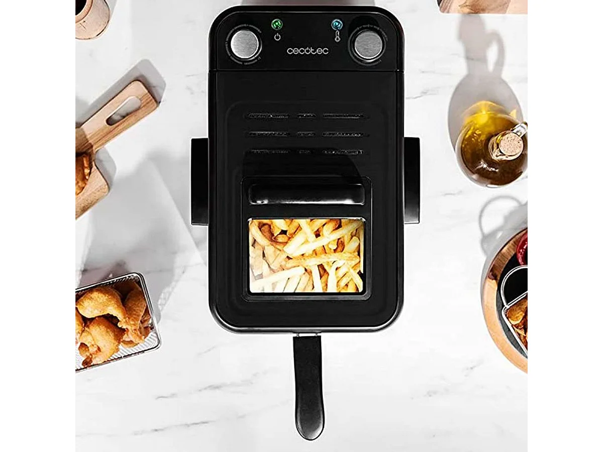 Freidora Cecotec CleanFry Infinity 3000 Black 2400W 3L negro