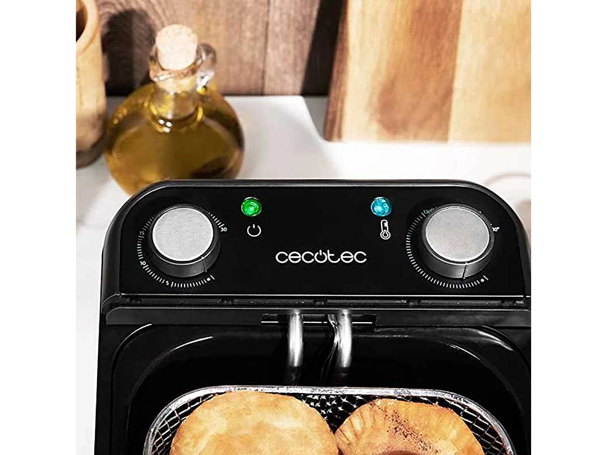 Freidora Cecotec CleanFry Infinity 3000 Black 2400W 3L negro