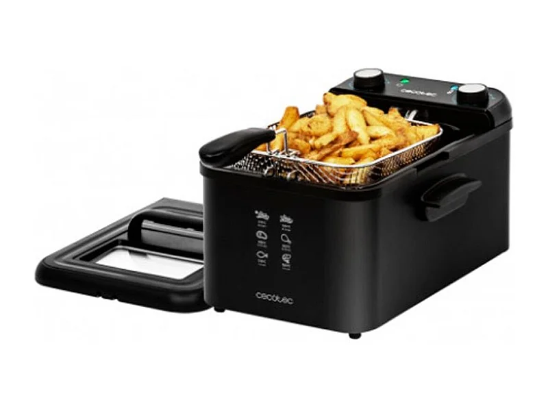 Freidora Cecotec CleanFry Infinity 3000 Black 2400W 3L negro