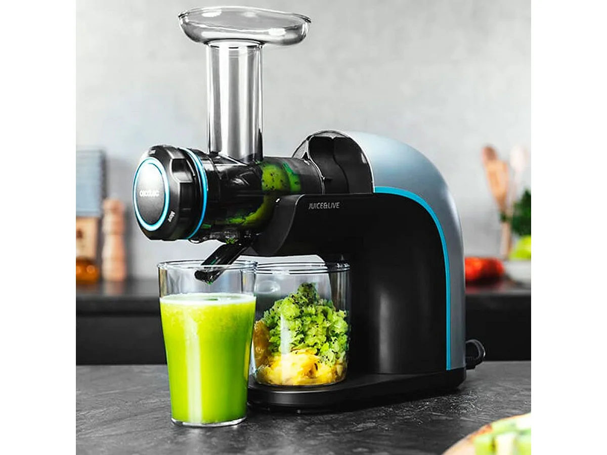 Licuadora de prensa fría Juice&Live 2000 EasyClean 150W 70 rpm 3 niveles negro