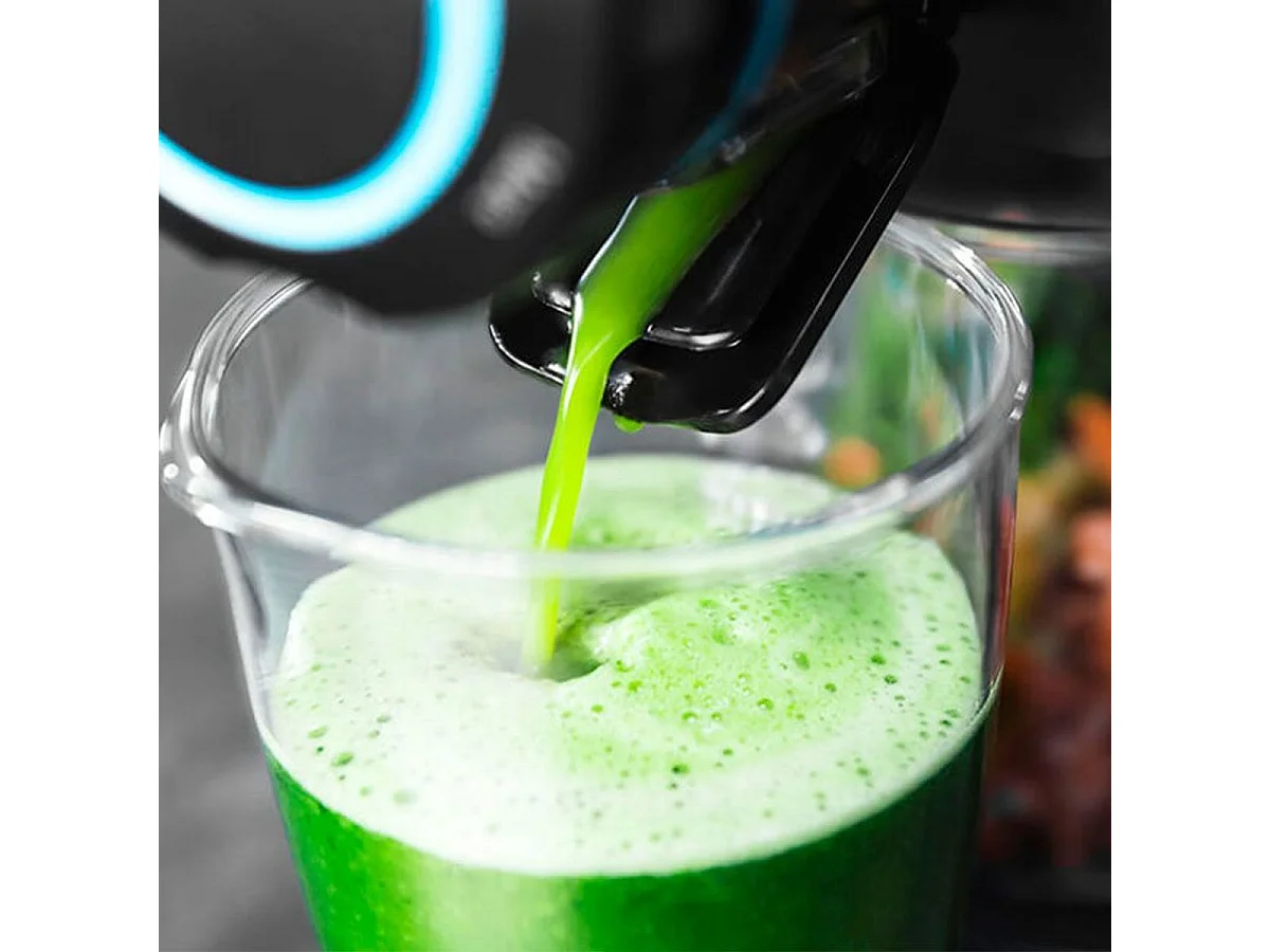 Licuadora de prensa fría Juice&Live 2000 EasyClean 150W 70 rpm 3 niveles negro