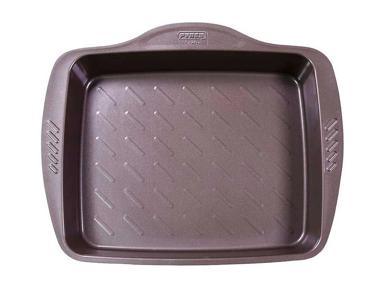 Bandeja honda para horno Asimetría Pyrex antiadherente inox 24x30 cm