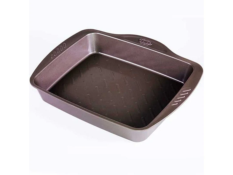 Bandeja honda para horno Asimetría Pyrex antiadherente inox 24x30 cm