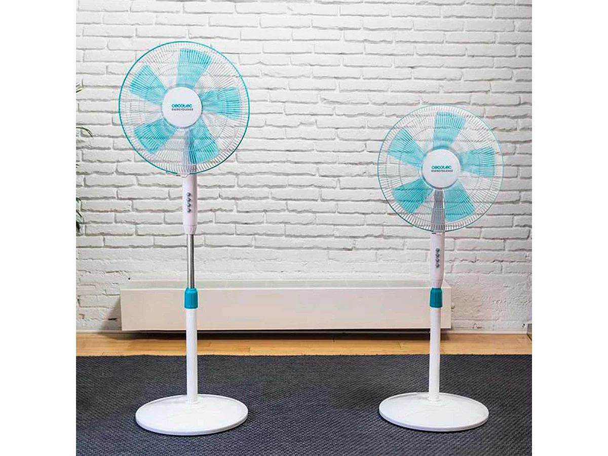 Ventilador de pie Cecotec EnergySilence 500 40W 5 aspas blanco 110-130 cm
