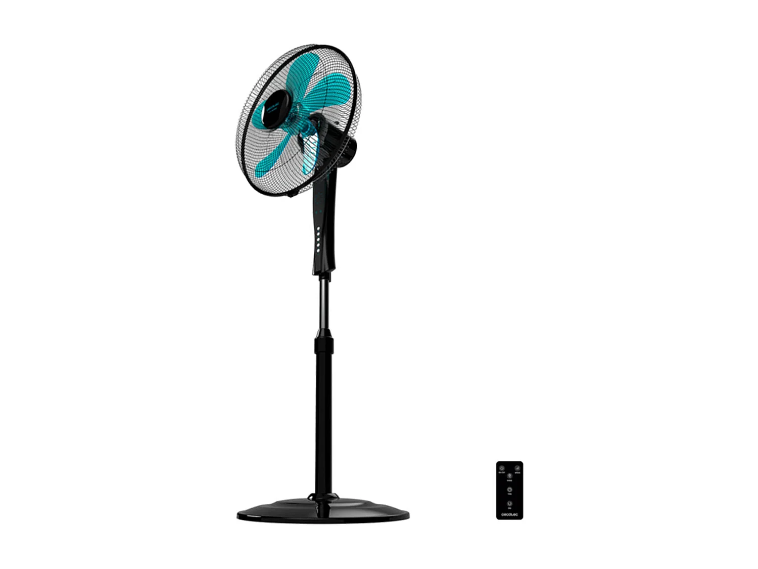 Ventilador de pie Cecotec EnergySilence 530 Power Connected 50W 5 aspas negro 110-130 cm