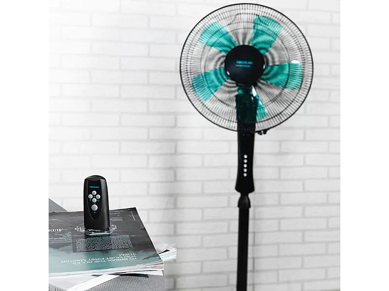 Ventilador de pie Cecotec EnergySilence 530 Power Connected 50W 5 aspas negro 110-130 cm