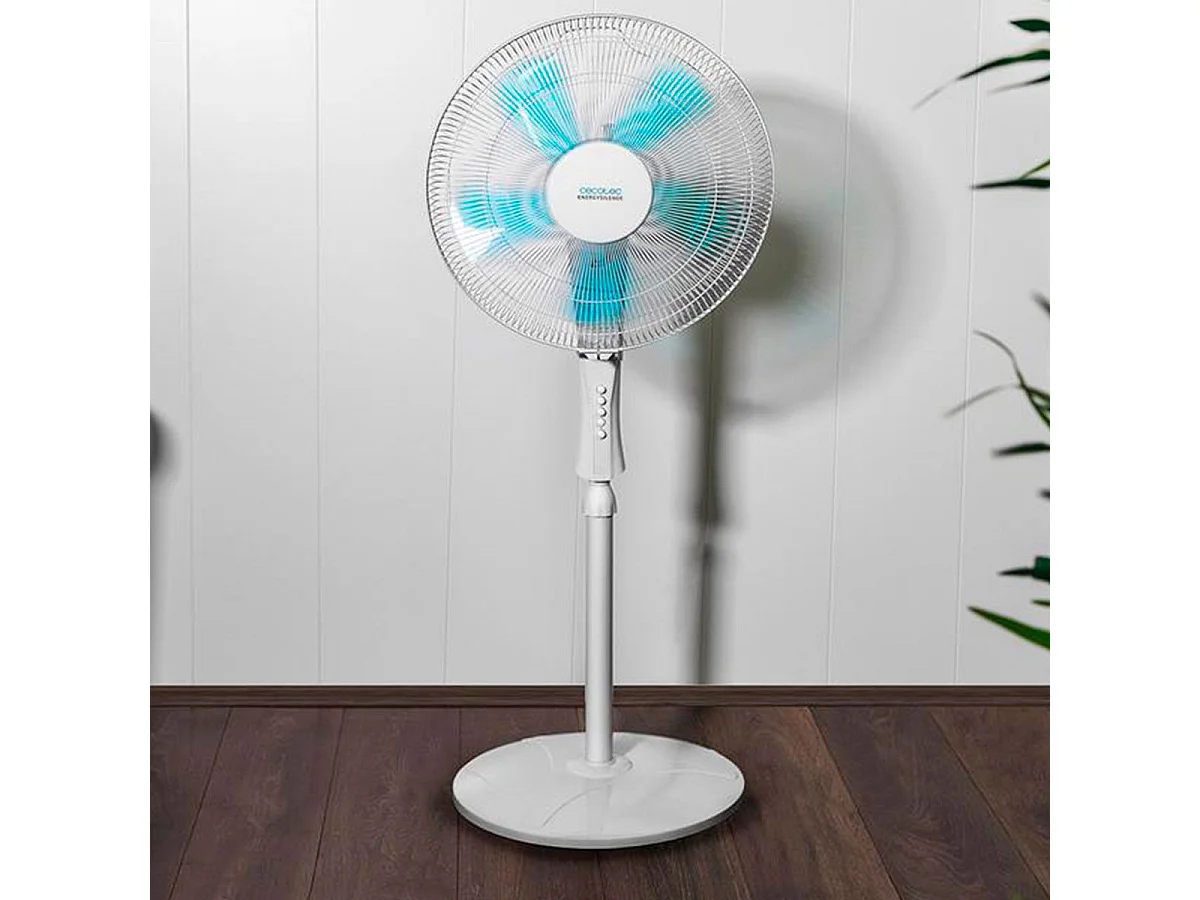 Ventilador de pie Cecotec EnergySilence 520 Power 40W 5 aspas blanco 110-130 cm