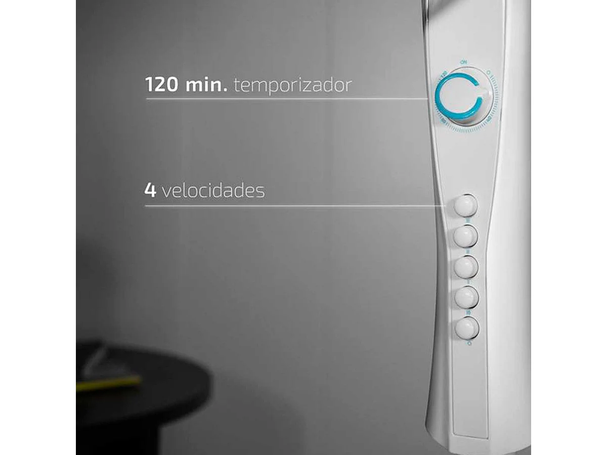 Ventilador de pie Cecotec EnergySilence 520 Power 40W 5 aspas blanco 110-130 cm