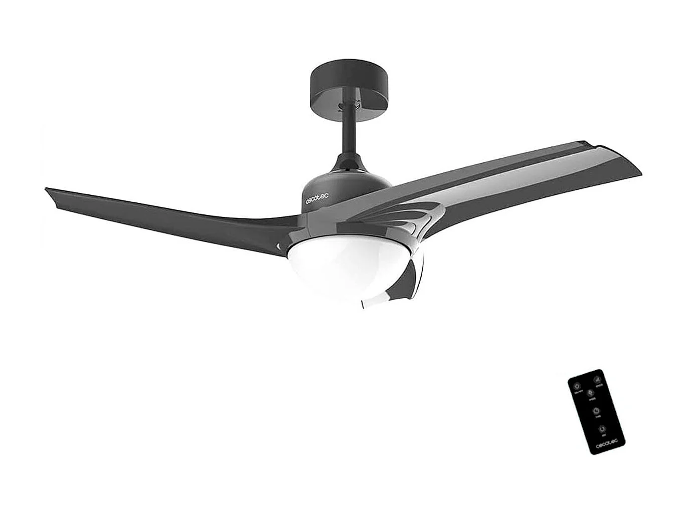 Ventilador de techo Cecotec EnergySilence Aero 470 49W función verano/invierno gris Ø106 cm