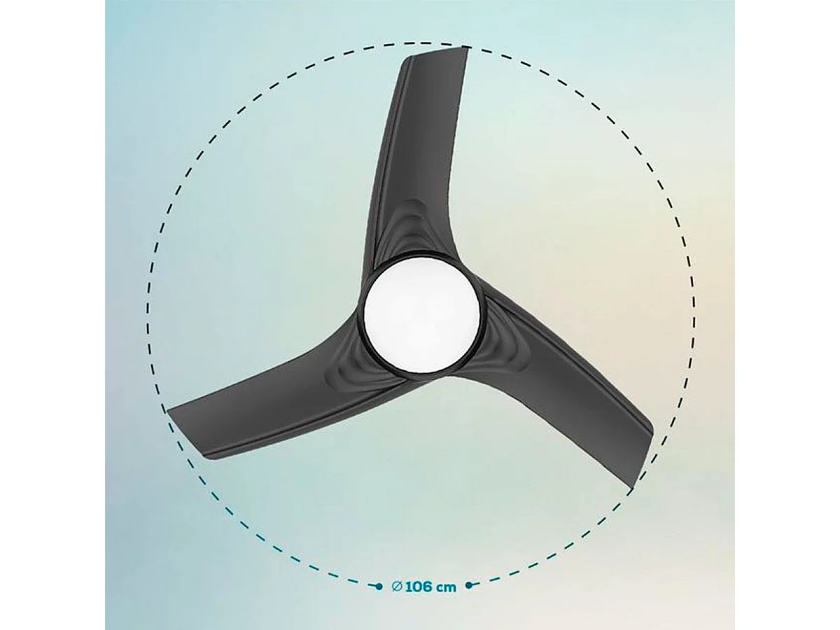 Ventilador de techo Cecotec EnergySilence Aero 470 49W función verano/invierno gris Ø106 cm