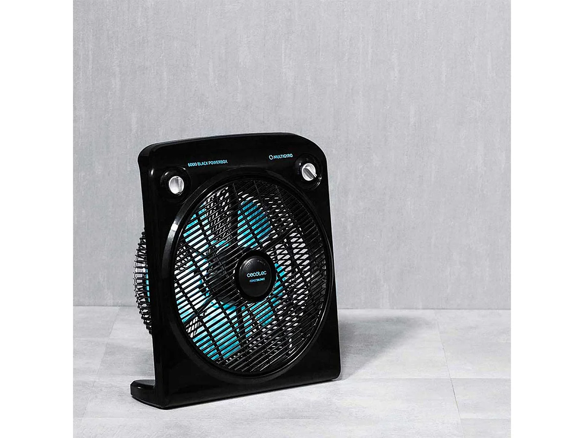 Ventilador de suelo Cecotec EnergySilence 6000 Power Box Black 50W 5 aspas 3 velocidades negro