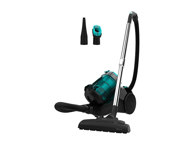 Stofzuiger Cecotec Conga Rockstar Multicyclonic 800W Zonder Zak 2,5L Zwart/Turquoise Stil