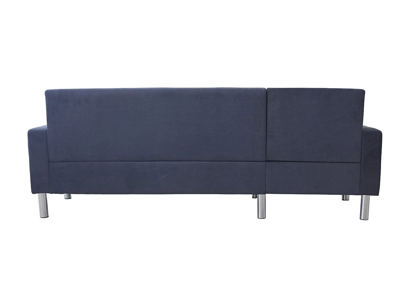 Sofá de canto reversível em tecido "Rio" - 4 lugares - Cinza