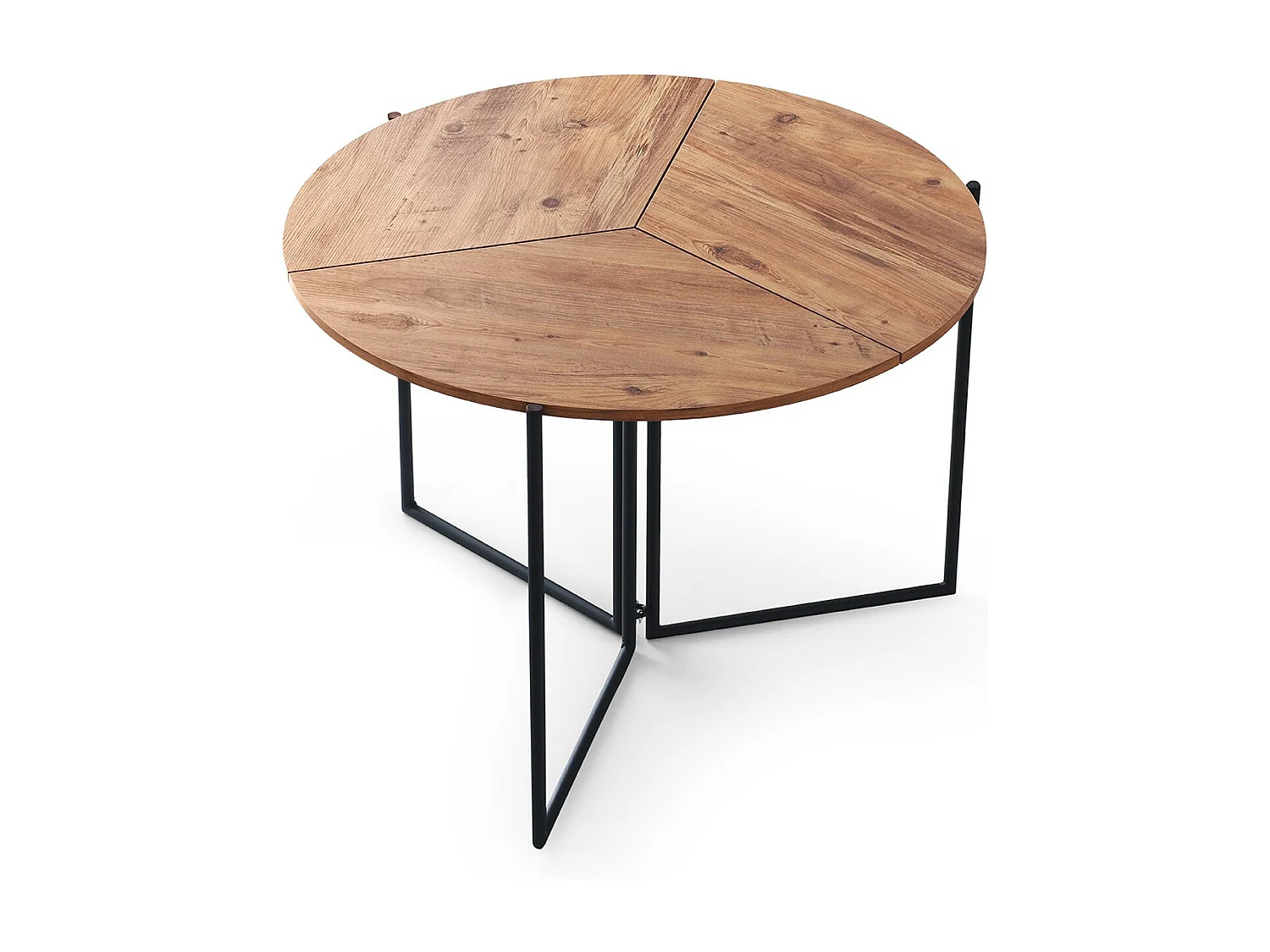 Table à manger en bois "Yaprak" - 100 x 100 x 72 cm - Pin atlantique