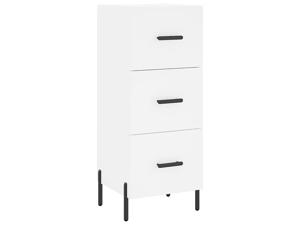 Highboard Weiß 34,5x34x180 cm Holzwerkstoff