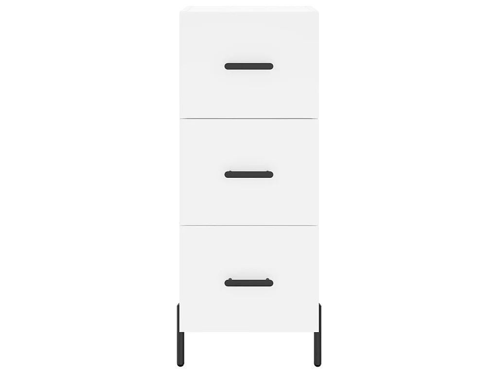 Highboard Weiß 34,5x34x180 cm Holzwerkstoff