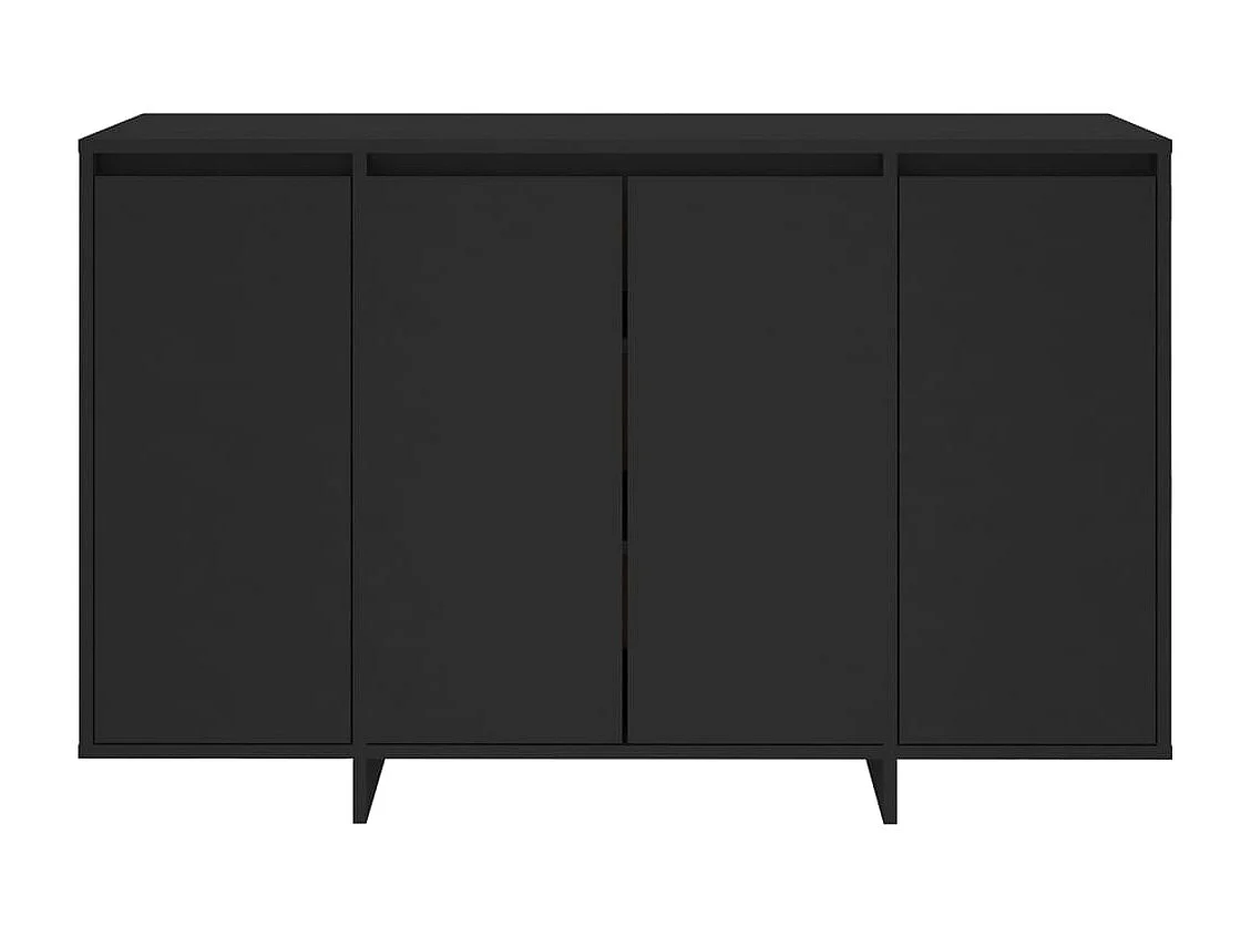 Buffet noir 120x41x75 cm bois d'ingénierie