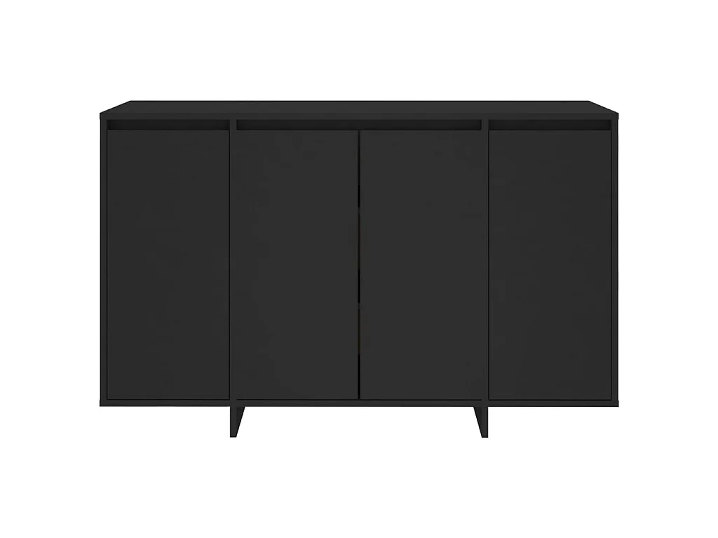 Dressoir 120x41x75 cm bewerkt hout zwart