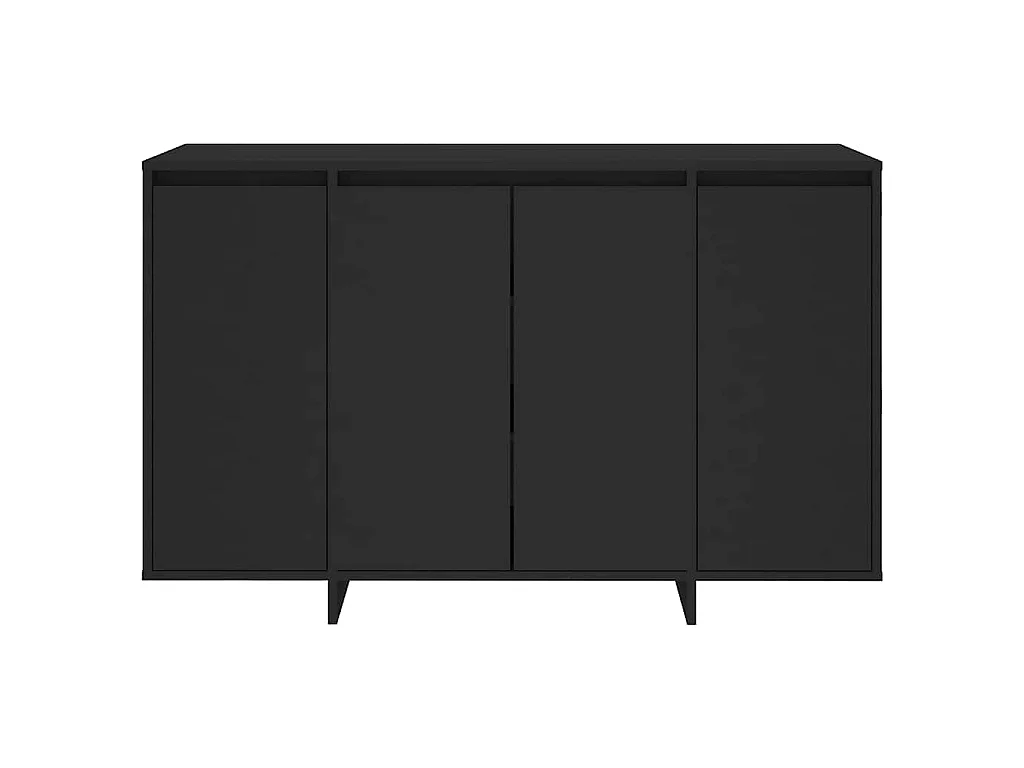 Dressoir 120x41x75 cm bewerkt hout zwart