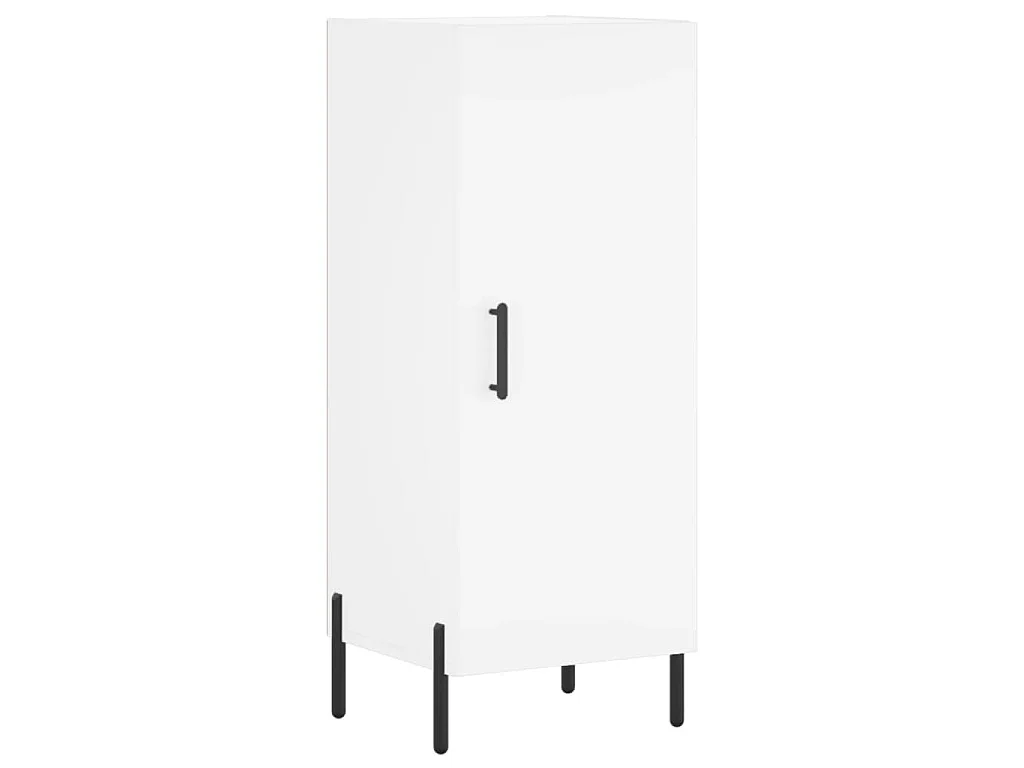 Buffet haut Blanc 34,5x34x180 cm Bois d'ingénierie