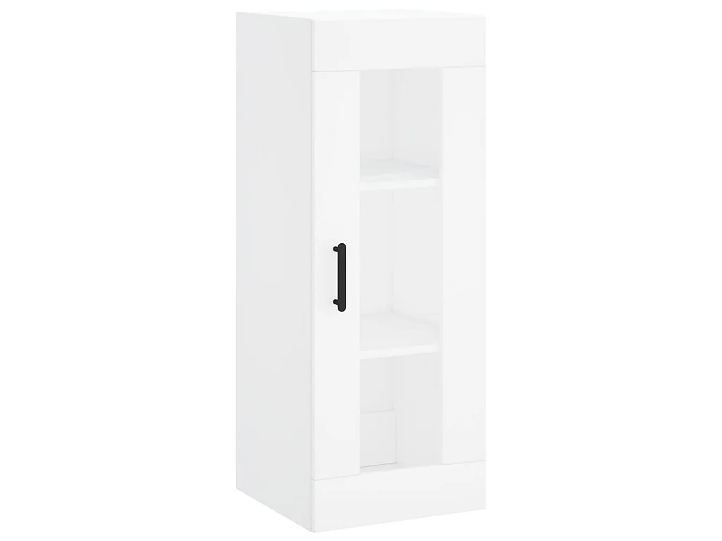 Buffet haut Blanc 34,5x34x180 cm Bois d'ingénierie