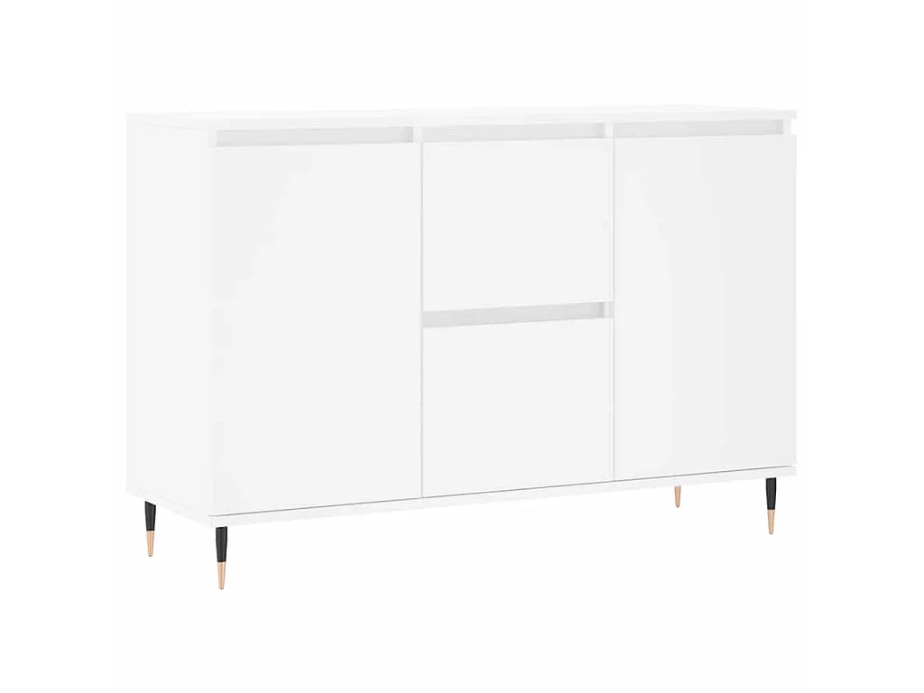 Buffet blanc 101,5x35x70 cm bois d'ingénierie