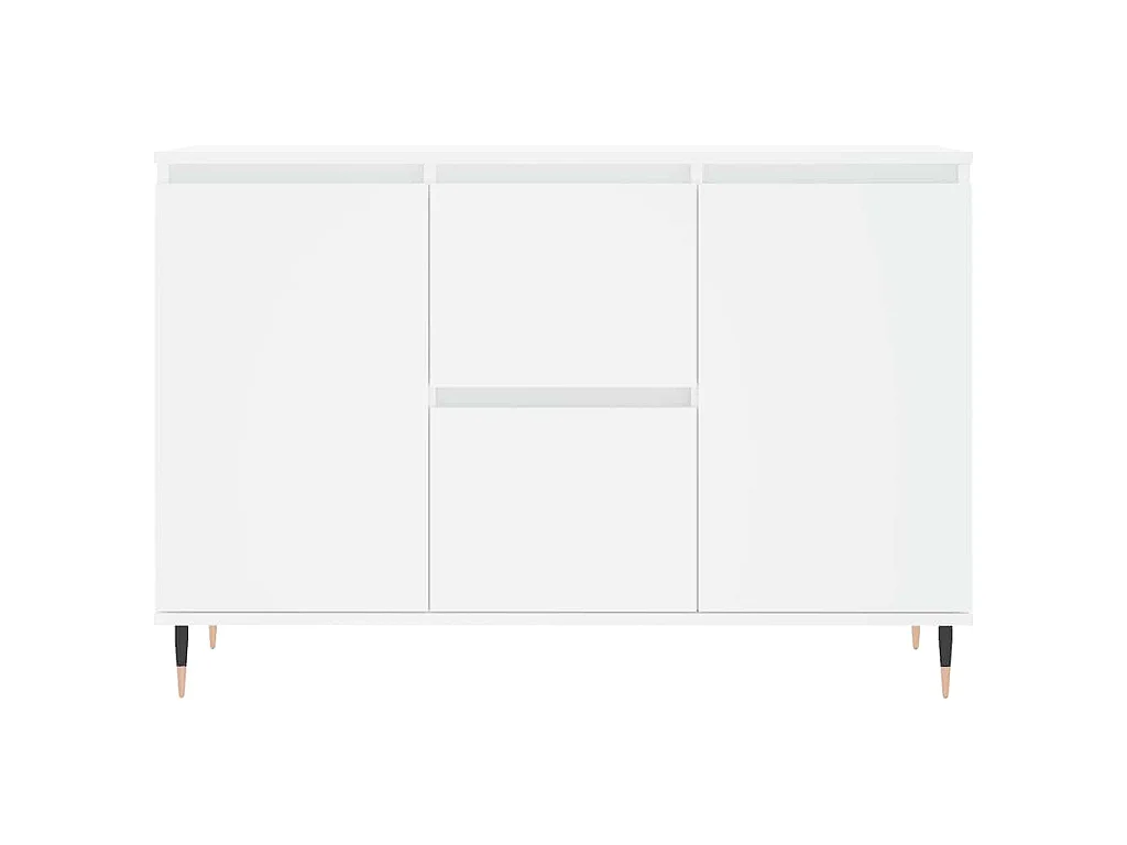 Buffet blanc 101,5x35x70 cm bois d'ingénierie