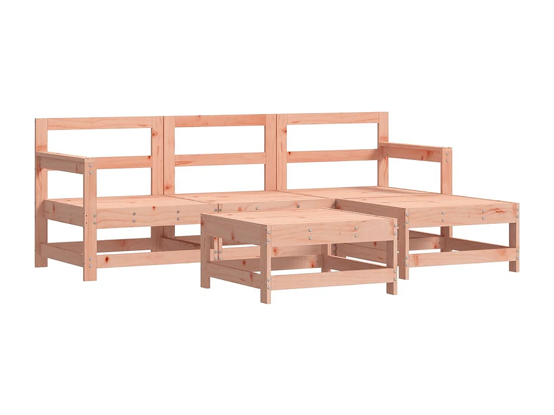 Salon de jardin 5 pcs bois massif douglas