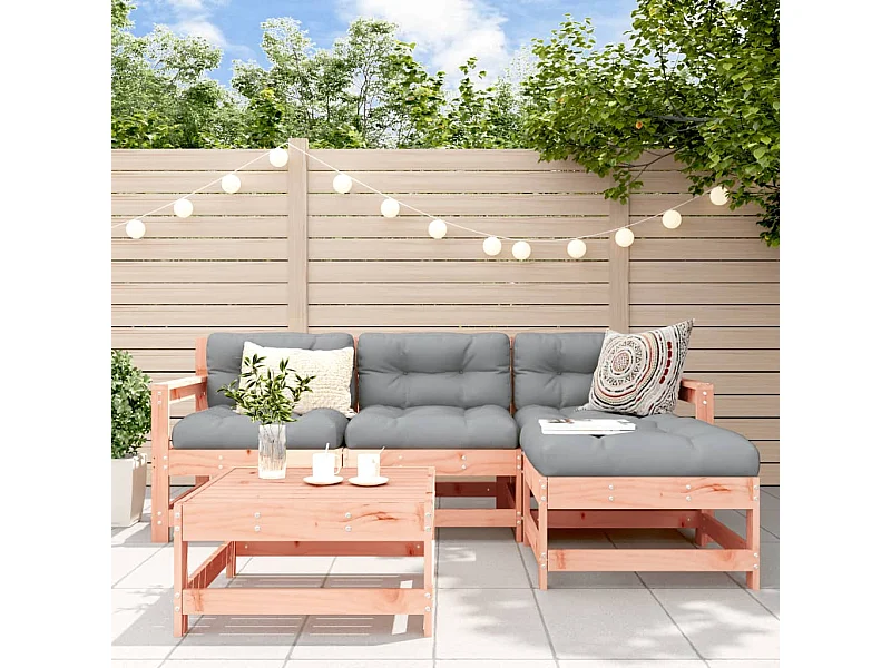 Salon de jardin 5 pcs bois massif douglas