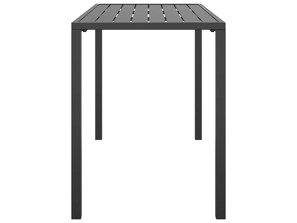 Table à manger de jardin anthracite 110x54x70 cm acier