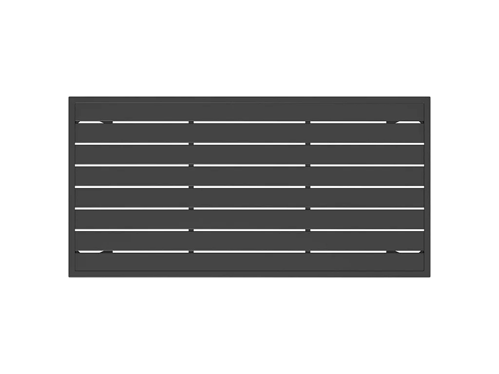 Table à manger de jardin anthracite 110x54x70 cm acier