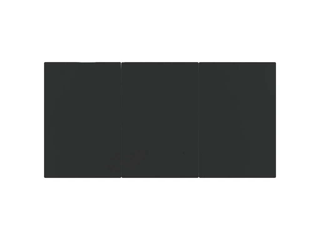 Ensemble à manger de jardin 9pcs et coussins noir et gris