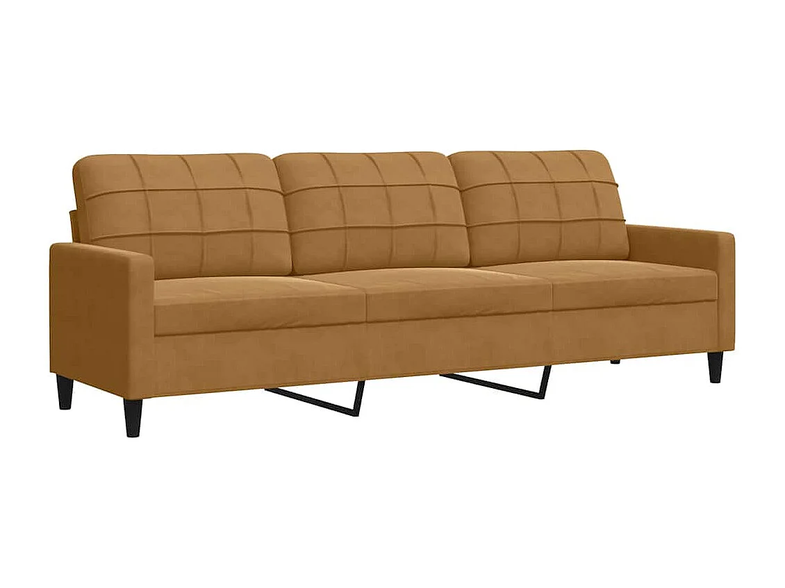 Ensemble de canapés 4 pcs avec coussins et traversins velours