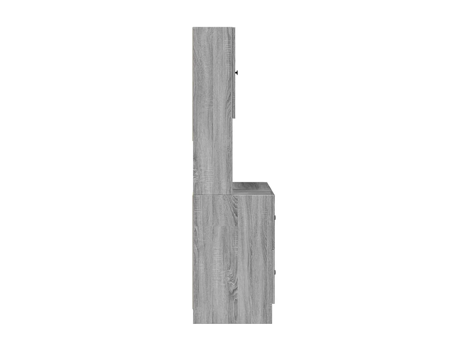 Keukenkast 95x50x180 cm bewerkt hout grijs sonoma eiken