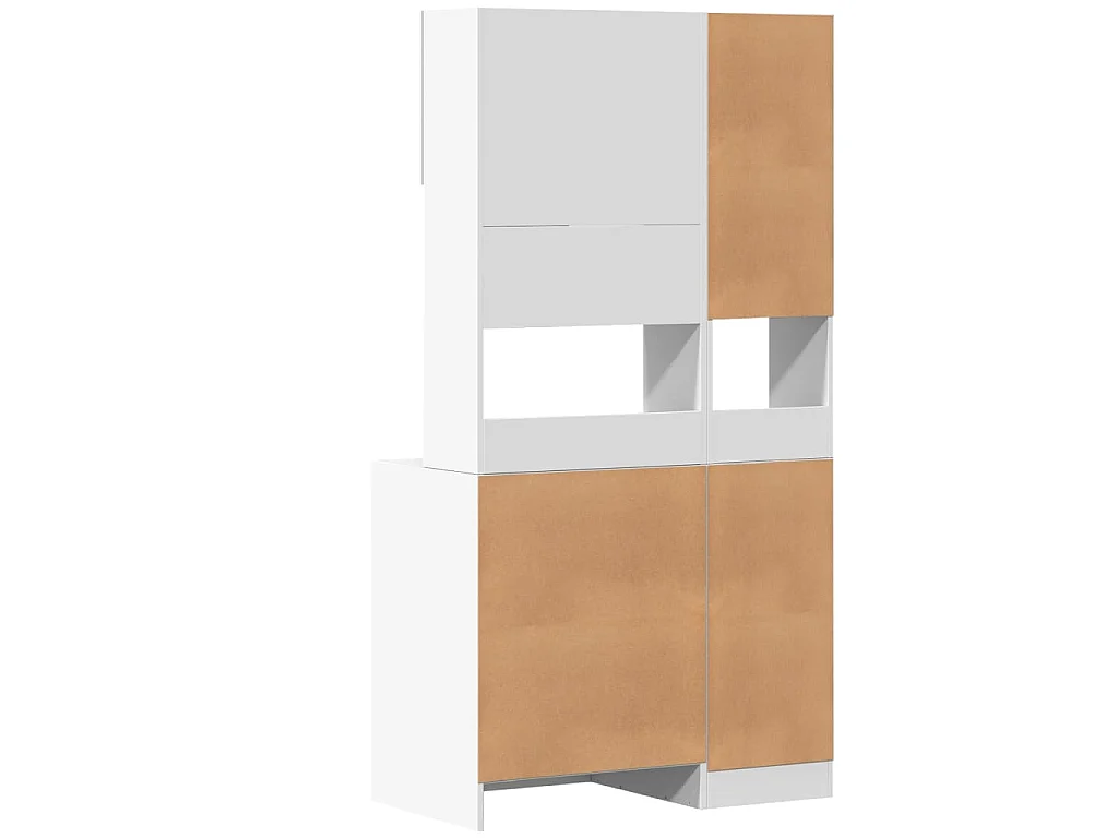 Armoire de cuisine blanc 95x50x180 cm bois d'ingénierie
