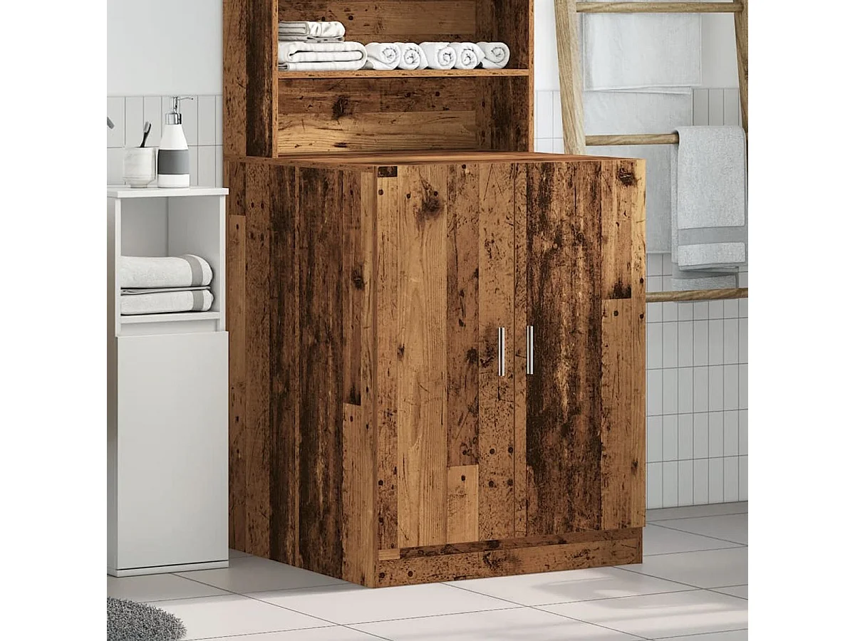 Armario para lavadora Dila 2 puertas madera 91,5x70,5x71,5 cm