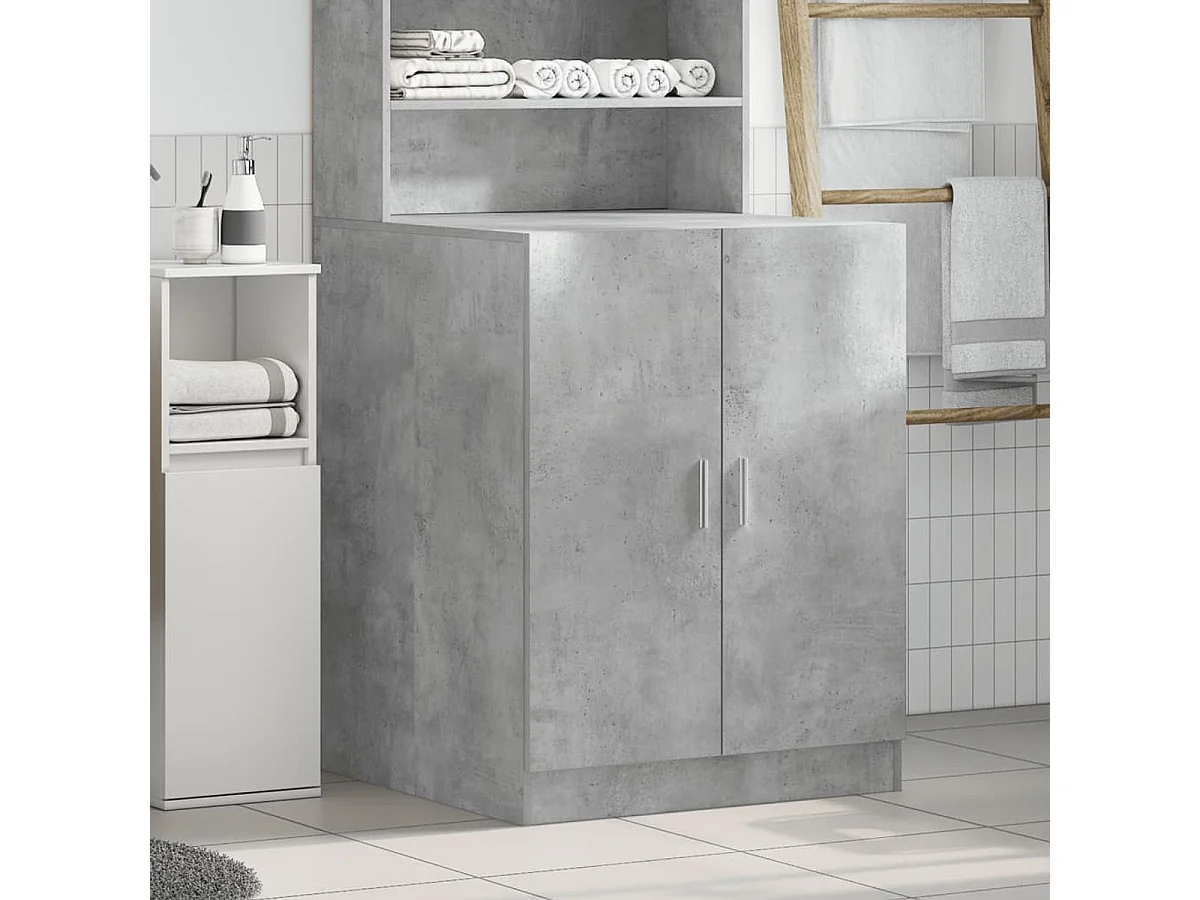 Armario para lavadora Dila 2 puertas gris oscuro 91,5x70,5x71,5 cm